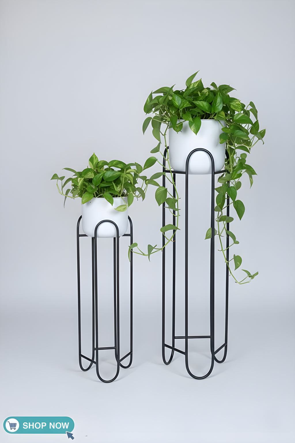 OVIL DECO Metal Planter Stand with Flower Pot
