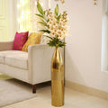 Metal Tall Floor Vase