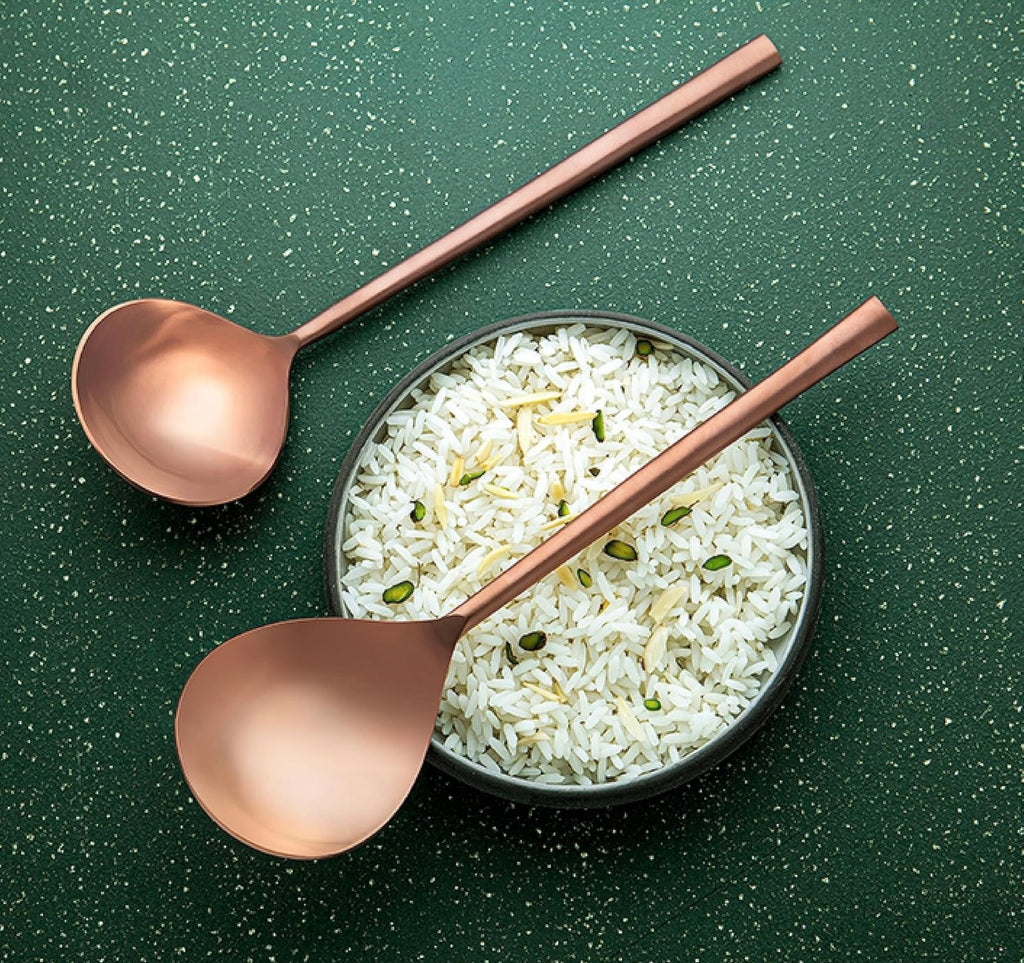 Rose Gold Serving Set of Two