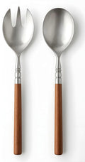 Stainless Steel Spoon & Fork with Natural acacia wood