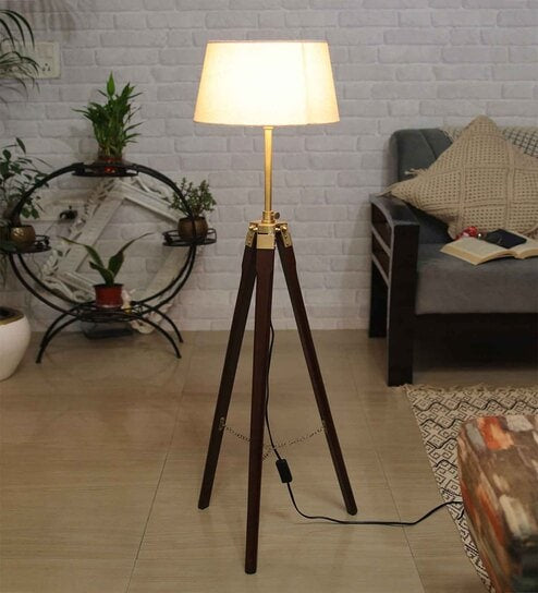 Classic Wooden Floor Lamp