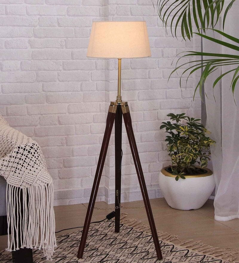 Classic Wooden Floor Lamp