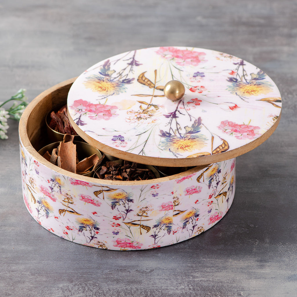 Ovil Deco Allure Botanic Masala Box - Pink