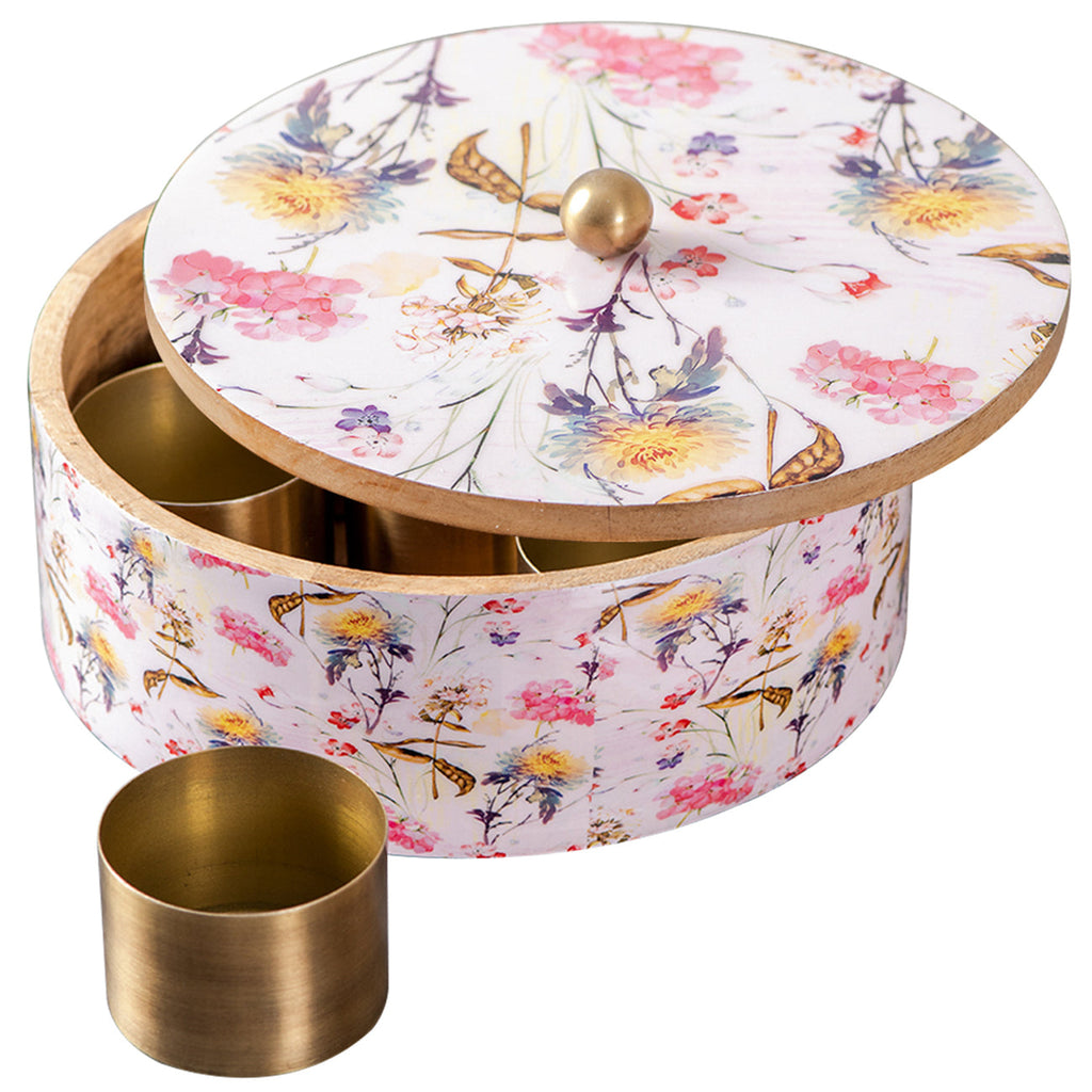 Ovil Deco Allure Botanic Masala Box - Pink