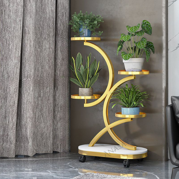 Circular Flower Plant Stand Modern Decoration Plant