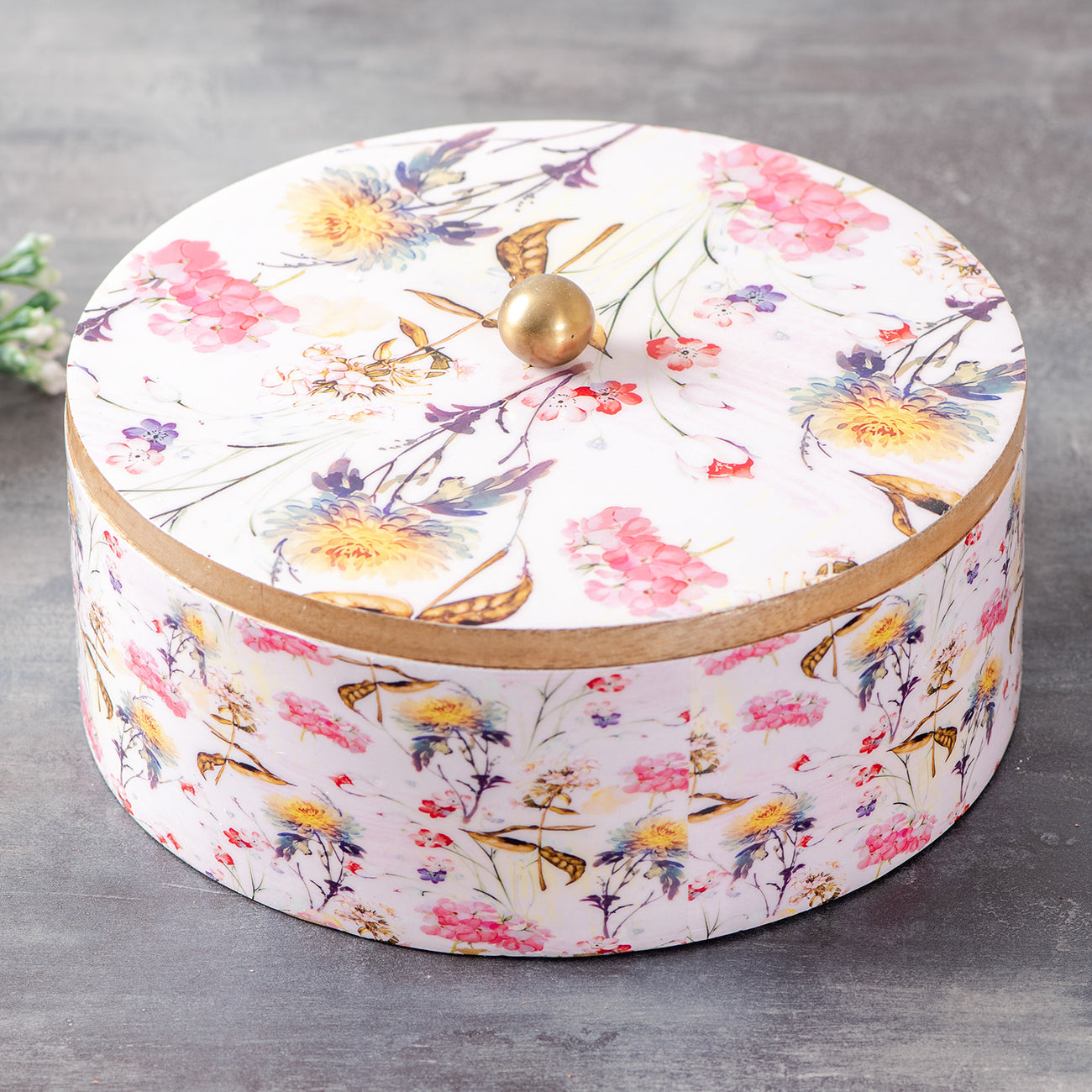 Ovil Deco Allure Botanic Masala Box - Pink