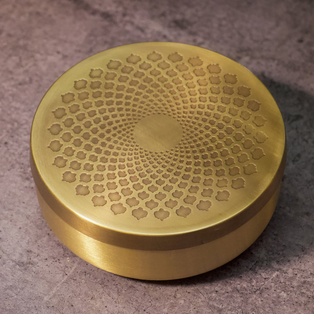 OVIL DECO Classy Pure Brass Spice Box Masala Daani