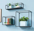 OVIL DECO Lifestyle Modern Wall Mount Storage Shelf CD Media Storage Rack Metal 3 Set Cube