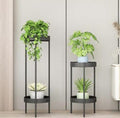 Modern Metal Floor Flower Stands Stand with Planter Set of-2